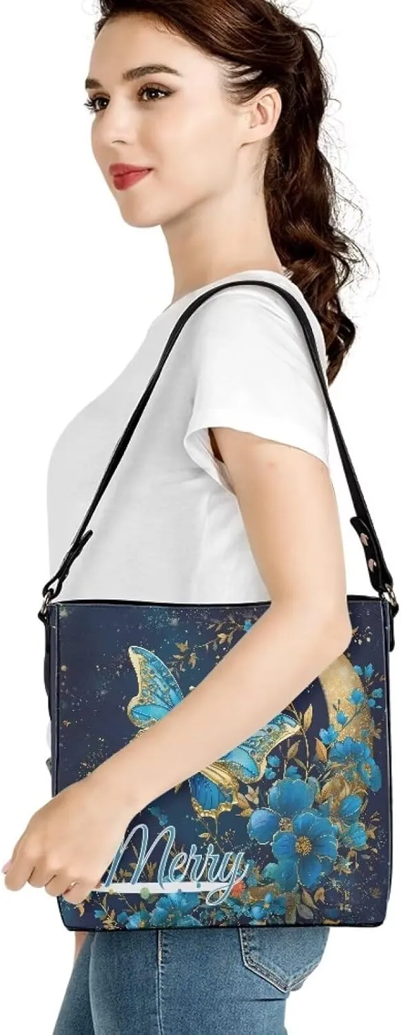Tuoxiukan Personalized Photo Tote Bags for Women Custom Handbags Shoulder Cross-body Bags Bucket Bags Gifts for Her