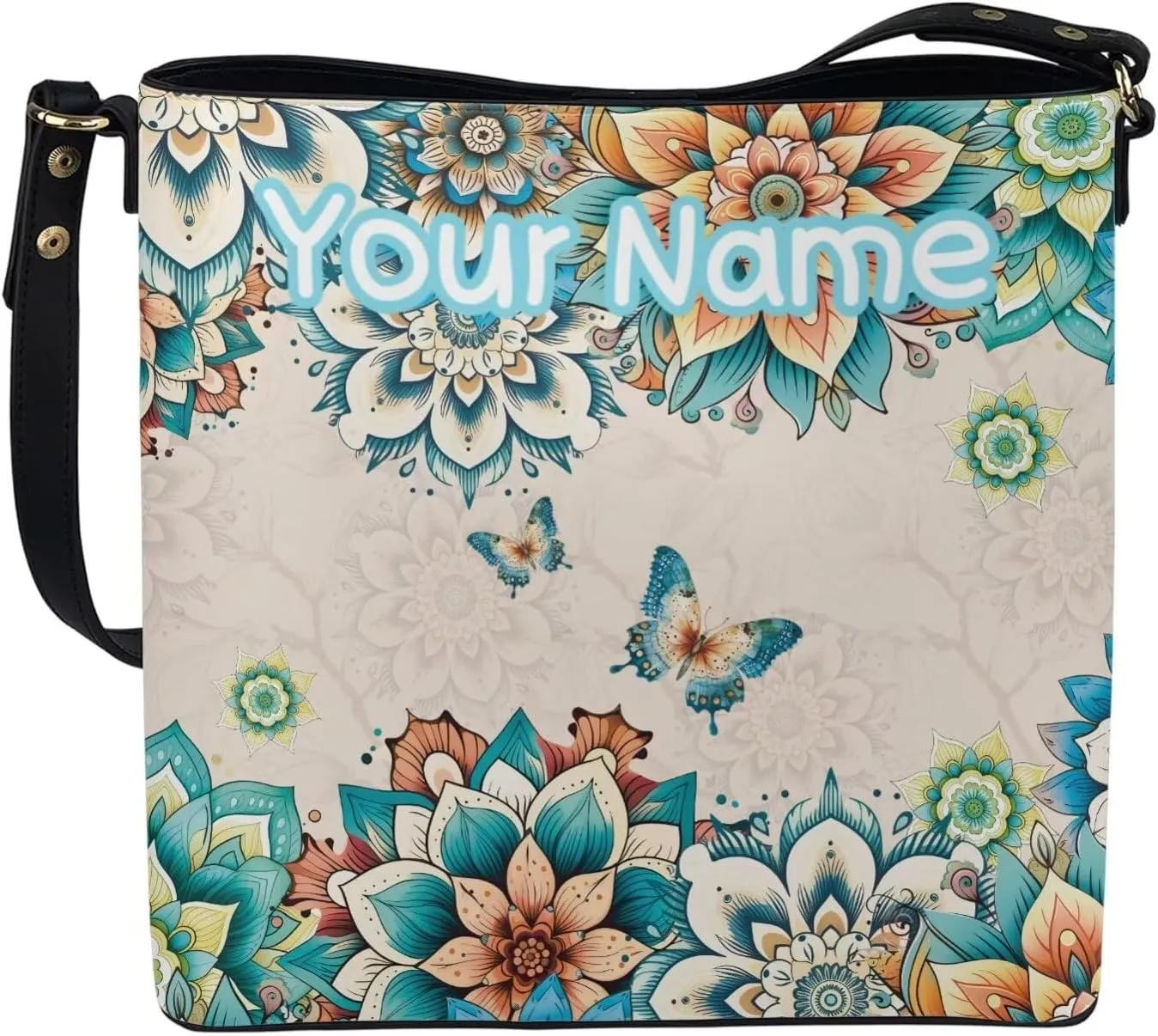 Tuoxiukan Personalized Photo Tote Bags for Women Custom Handbags Shoulder Cross-body Bags Bucket Bags Gifts for Her