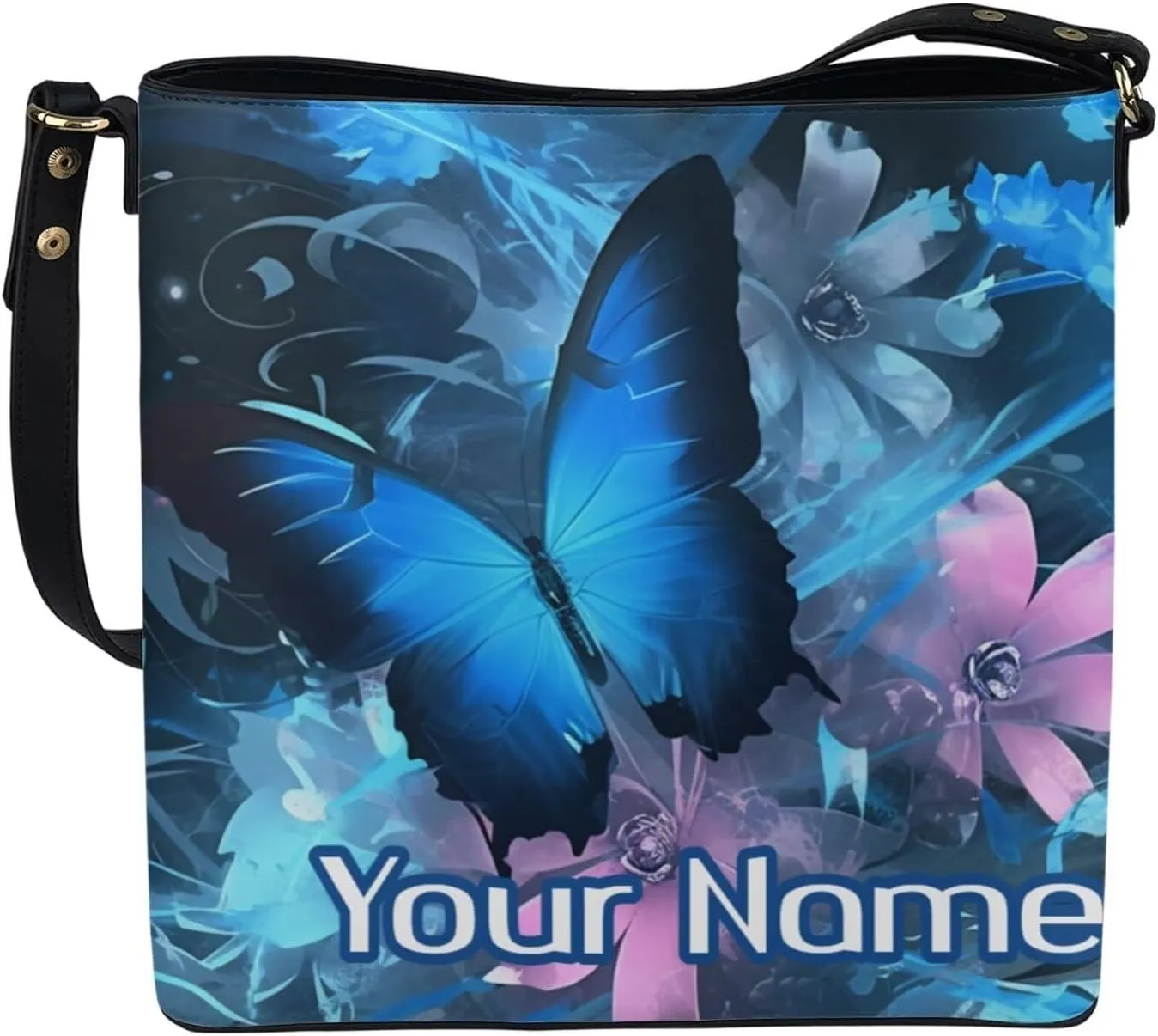 Tuoxiukan Personalized Photo Tote Bags for Women Custom Handbags Shoulder Cross-body Bags Bucket Bags Gifts for Her