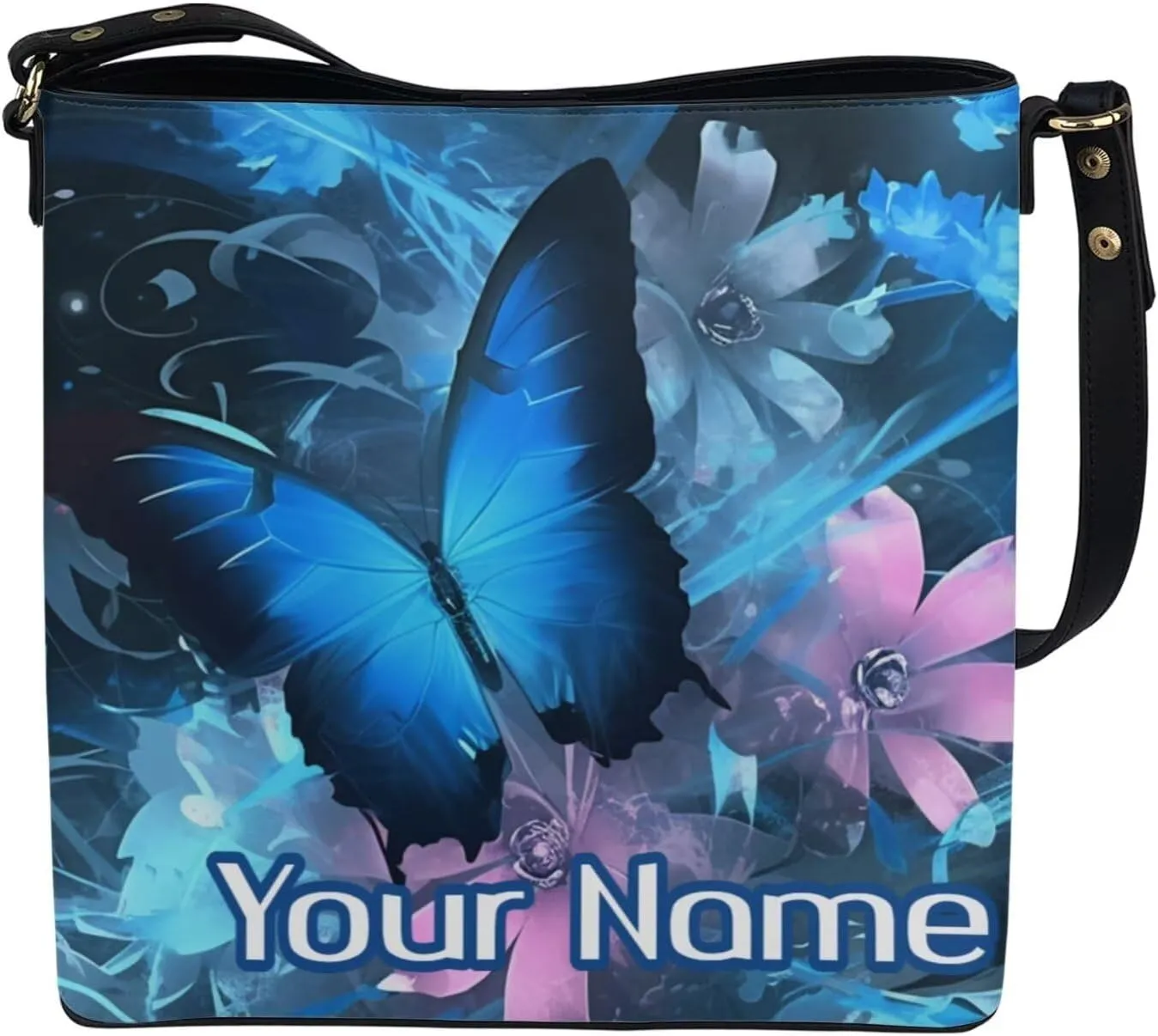 Tuoxiukan Personalized Photo Tote Bags for Women Custom Handbags Shoulder Cross-body Bags Bucket Bags Gifts for Her