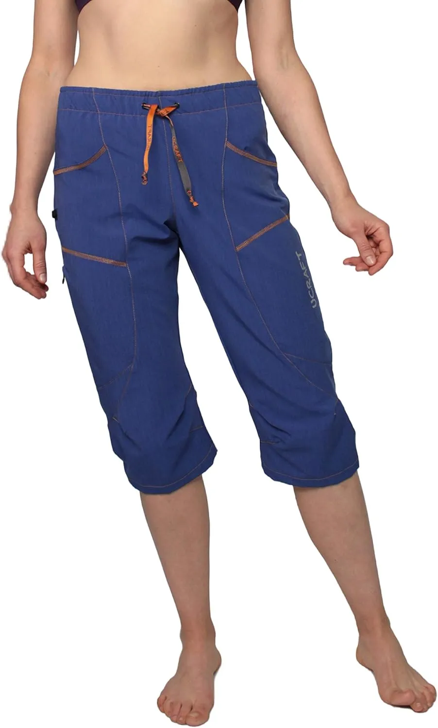 Ucraft "Xlite Rock Climbing Bouldering and Yoga Knickers ¾ Men's and Women's Capri Pants. Lightweight, Stretchy, Breathable