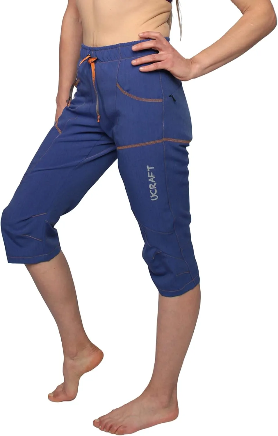 Ucraft "Xlite Rock Climbing Bouldering and Yoga Knickers ¾ Men's and Women's Capri Pants. Lightweight, Stretchy, Breathable