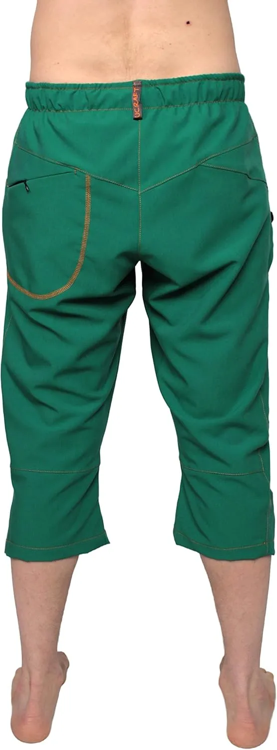 Ucraft "Xlite Rock Climbing Bouldering and Yoga Knickers ¾ Men's and Women's Capri Pants. Lightweight, Stretchy, Breathable