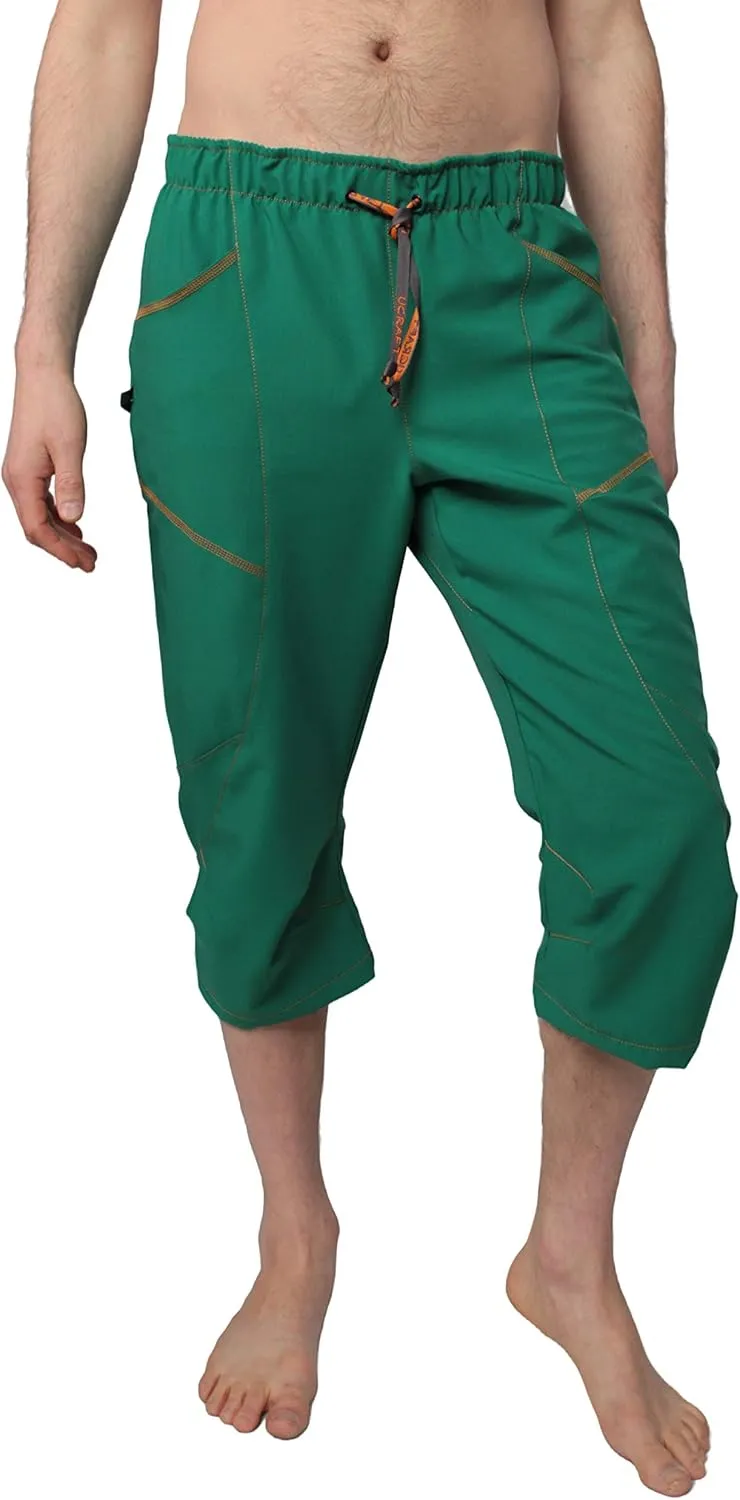 Ucraft "Xlite Rock Climbing Bouldering and Yoga Knickers ¾ Men's and Women's Capri Pants. Lightweight, Stretchy, Breathable