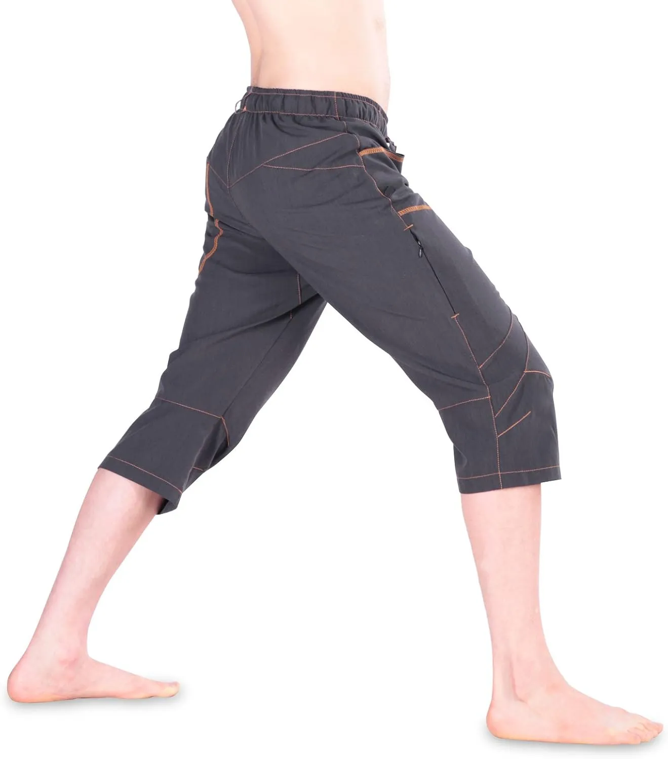 Ucraft "Xlite Rock Climbing Bouldering and Yoga Knickers ¾ Men's and Women's Capri Pants. Lightweight, Stretchy, Breathable