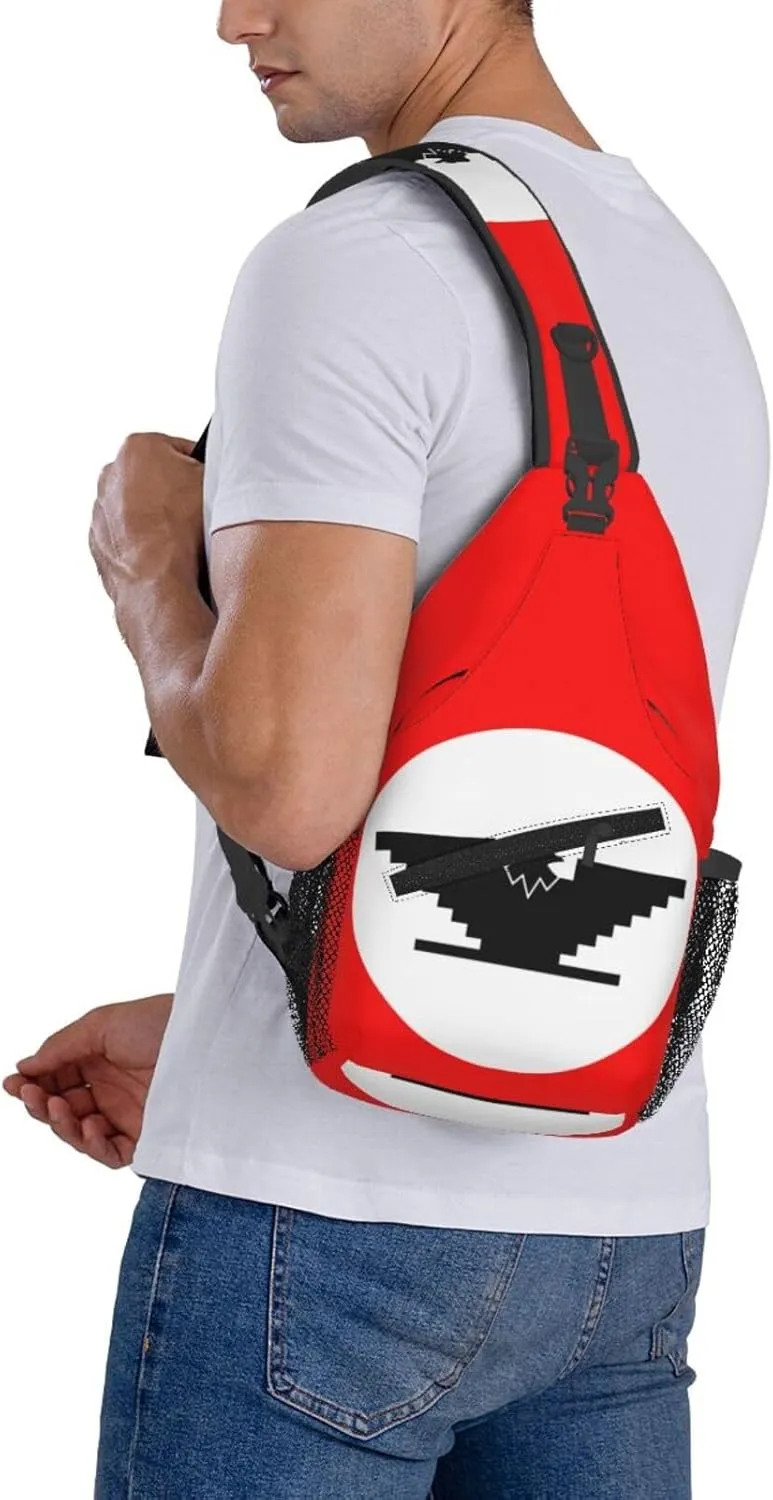 Ufw_Flag Small Crossbody Backpack Sling Bag For Men Women Mini One Shoulder Chest Bags Gym Sport Travel Hiking Daypack
