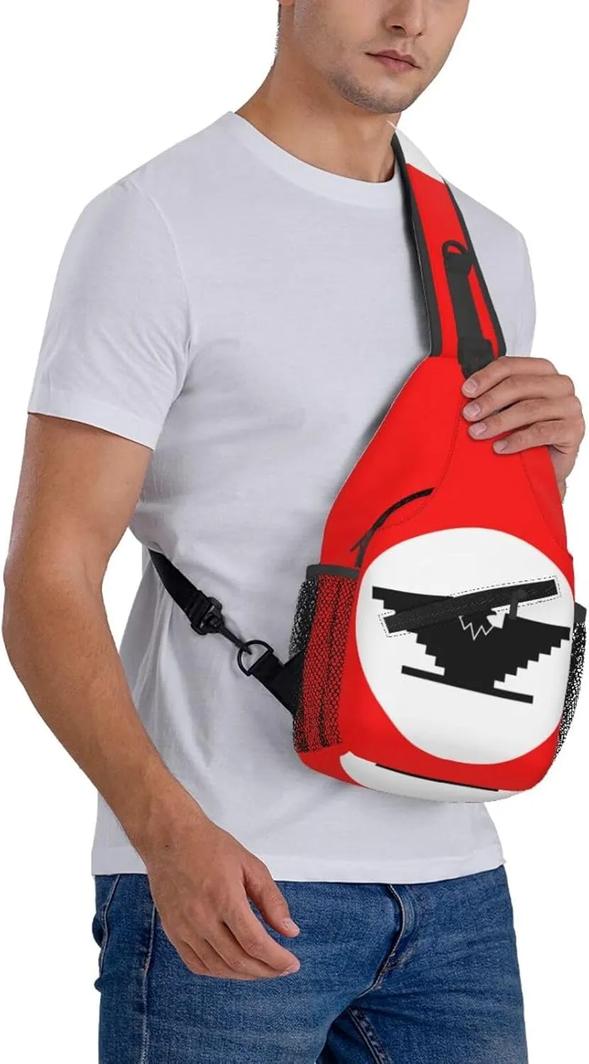 Ufw_Flag Small Crossbody Backpack Sling Bag For Men Women Mini One Shoulder Chest Bags Gym Sport Travel Hiking Daypack