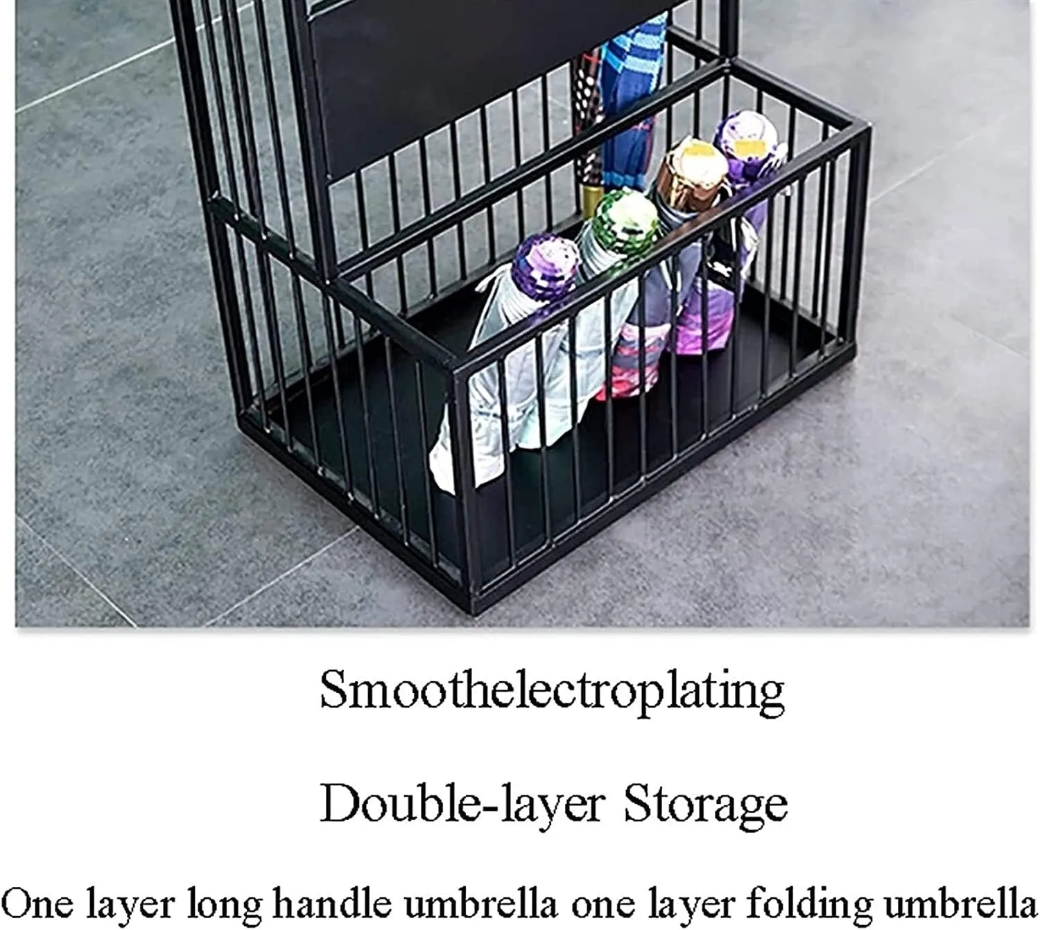 Umbrella Stands,Umbrella Umbrella Stand Metal Umbrella Stand with Drip Tray Umbrella Storage Rack Storage Bucket for Office Centrance Umbrella Rack Umbrella Organiser/Rose Goud/48