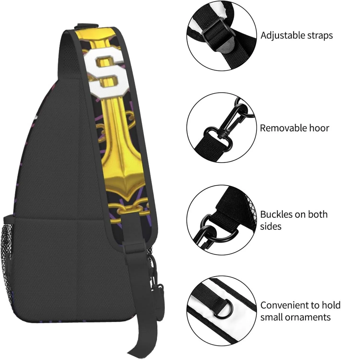Us Nav-Y Master Chief Petty Officer Crossbody For Men Women Sling Chest Bag Shoulder Bag Lightweight One Strap Backpack Multipurpose Travel Hiking Daypack