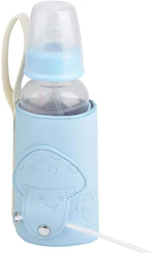 USB Baby Bottle Warmer,DC 5V Portable Car Travel Heating Milk Bottle Warmer Foldable,Travel Mug Temperature Control Breast Milk Cup,Keep Baby Milk Warm