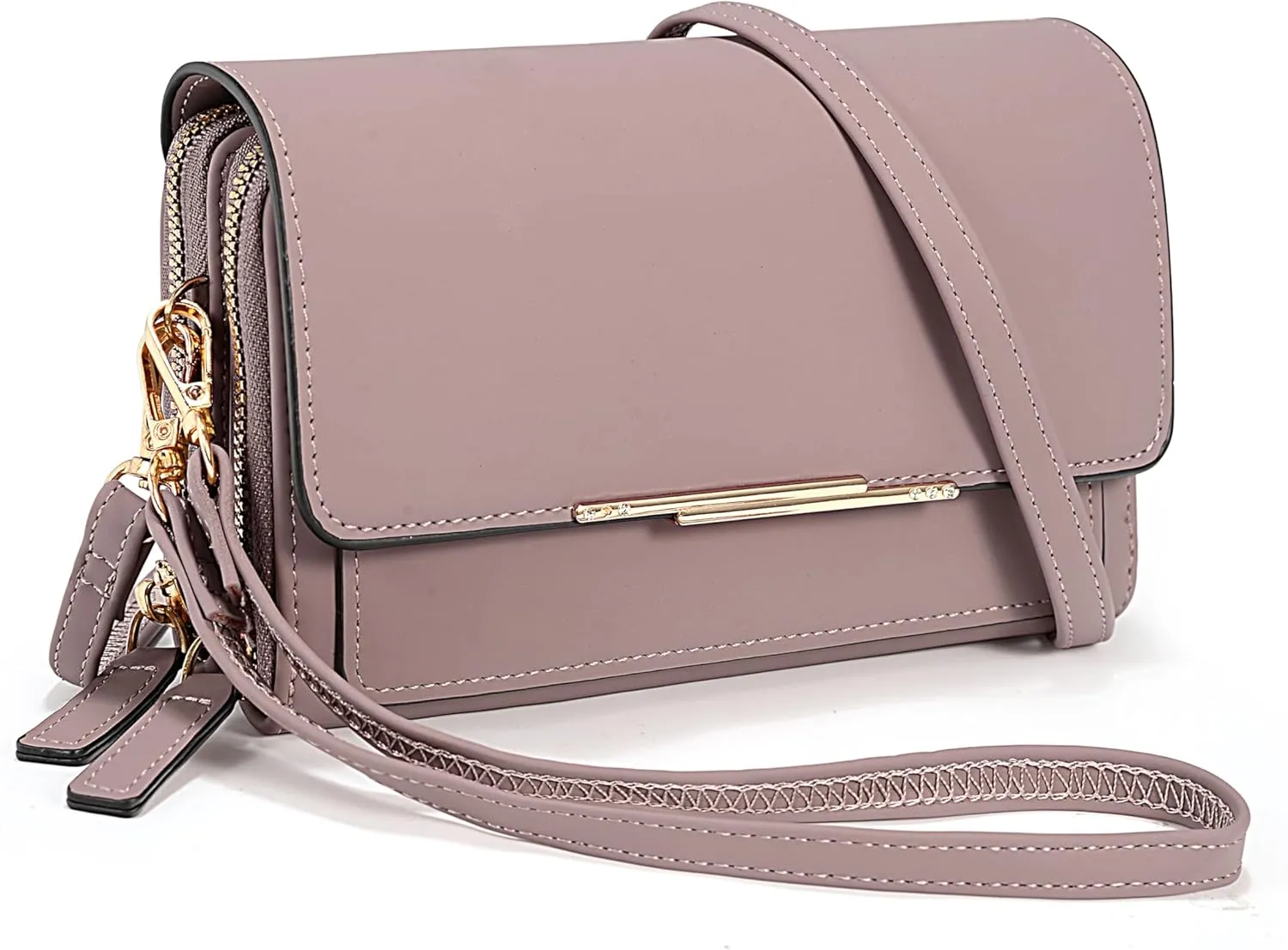 UTO Small Crossbody Shoulder Bag for Women Cellphone Bags Card Holder Wallet with Wristlet Purse and Handbags