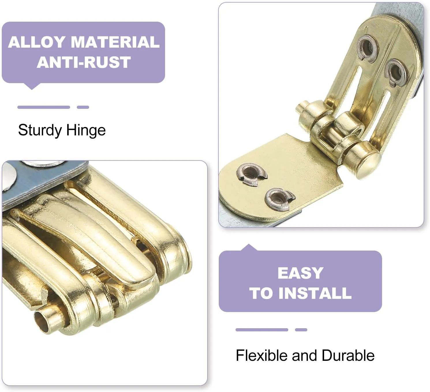 uxcell Metal Internal Flex Frames, 3 Pcs 11.81" x 0.55" Flex Frame Kiss Lock Clasp, Handbag Frame Hardware Accessories Bag Clip for DIY Clutch Coin Purse Handmade Sewing Making Craft
