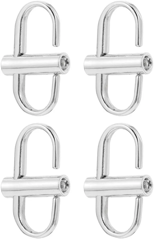 VALICLUD 4pcs Bag Chain Shortener Clips Adjustable Metal Purse Strap Clips for Handbags, Purses, Tote Bags