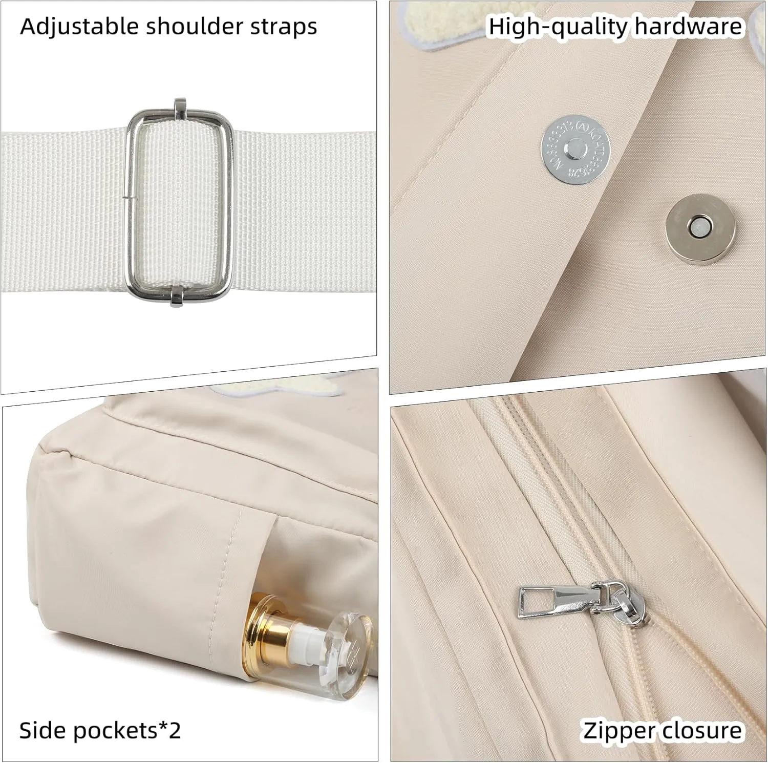Valleycomfy Messenger Bag,Canvas Messenger Bag with Star Purse,Crossbody Bag for Women