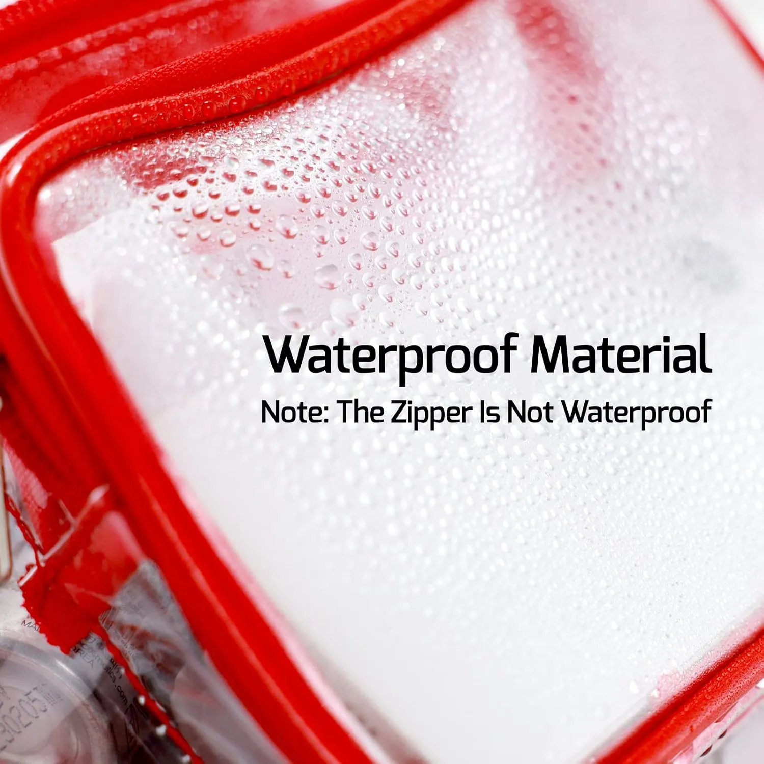 Veckle Clear Fanny Pack Stadium Approved - Adjustable Belt Bag for Women Fits Sport Events, Travel, Beach, Concerts, Stadium Waist Bag (for age 12 or above), Red