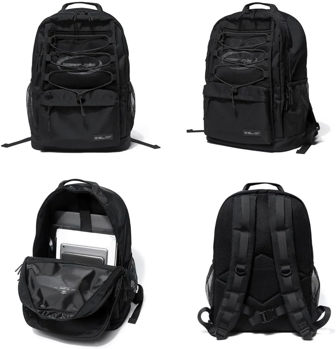 Verdancy Backpack for School College Teens Students Travel Aesthetic Bookbag with Laptop Compartment Schoolbag Casual Daypack (Small-Fit 14'' Laptop, Black/Gray)