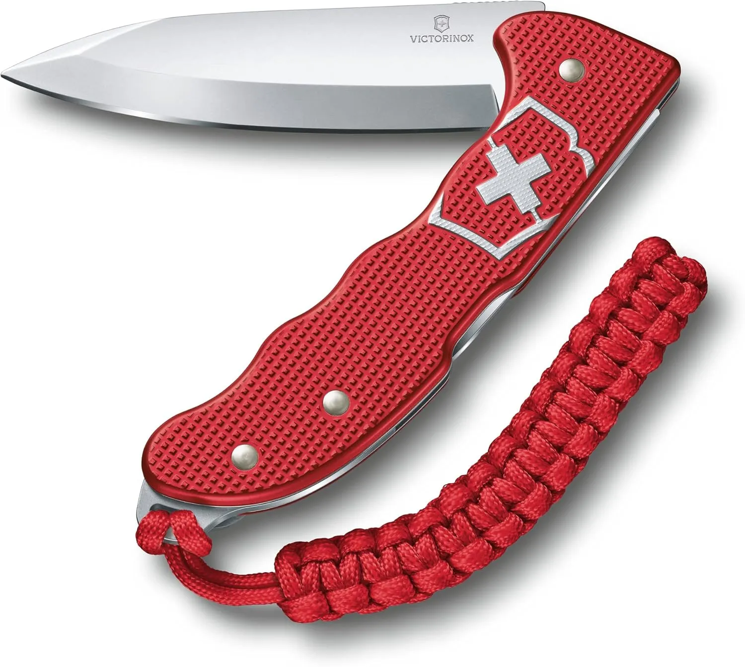Victorinox Hunter Pro Alox Large Pocket Knife with Lock Blade and Lanyard Hole - Red