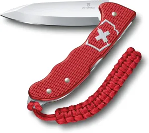 Victorinox Hunter Pro Alox Large Pocket Knife with Lock Blade and Lanyard Hole - Red