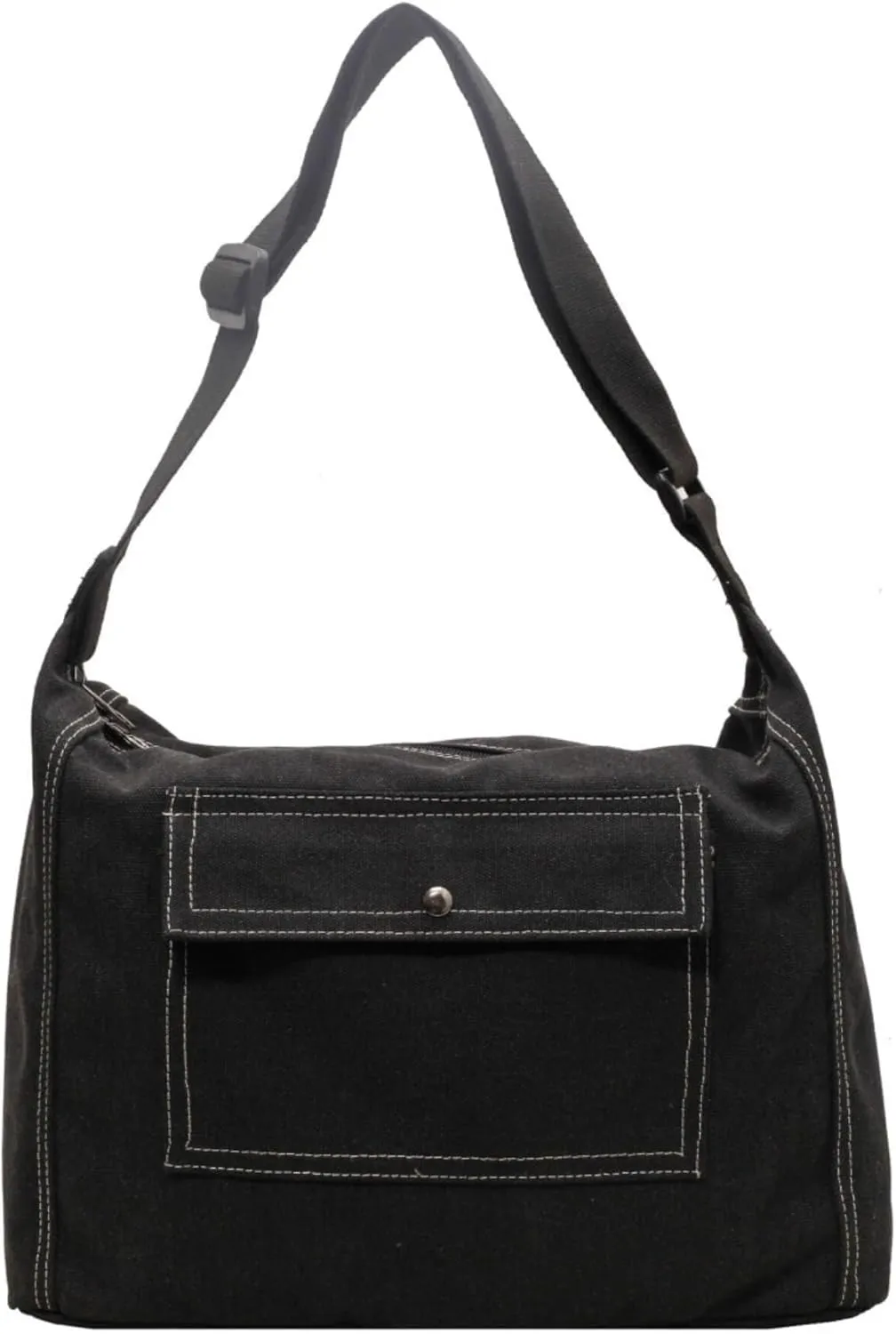 Vintage Canvas Messenger Bag for Women, Hippie Crossbody Hobo Purse with Multiple Pockets