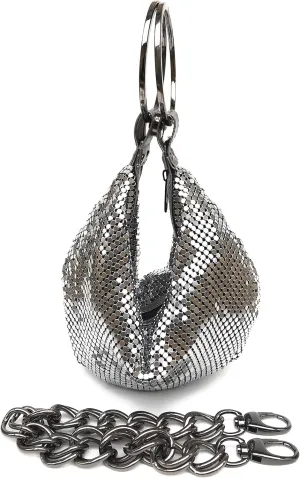 Vintage Evening Clutch Hobo Bag Wristlet Bucket Purse formal handbag for Party Wedding Prom Banquet