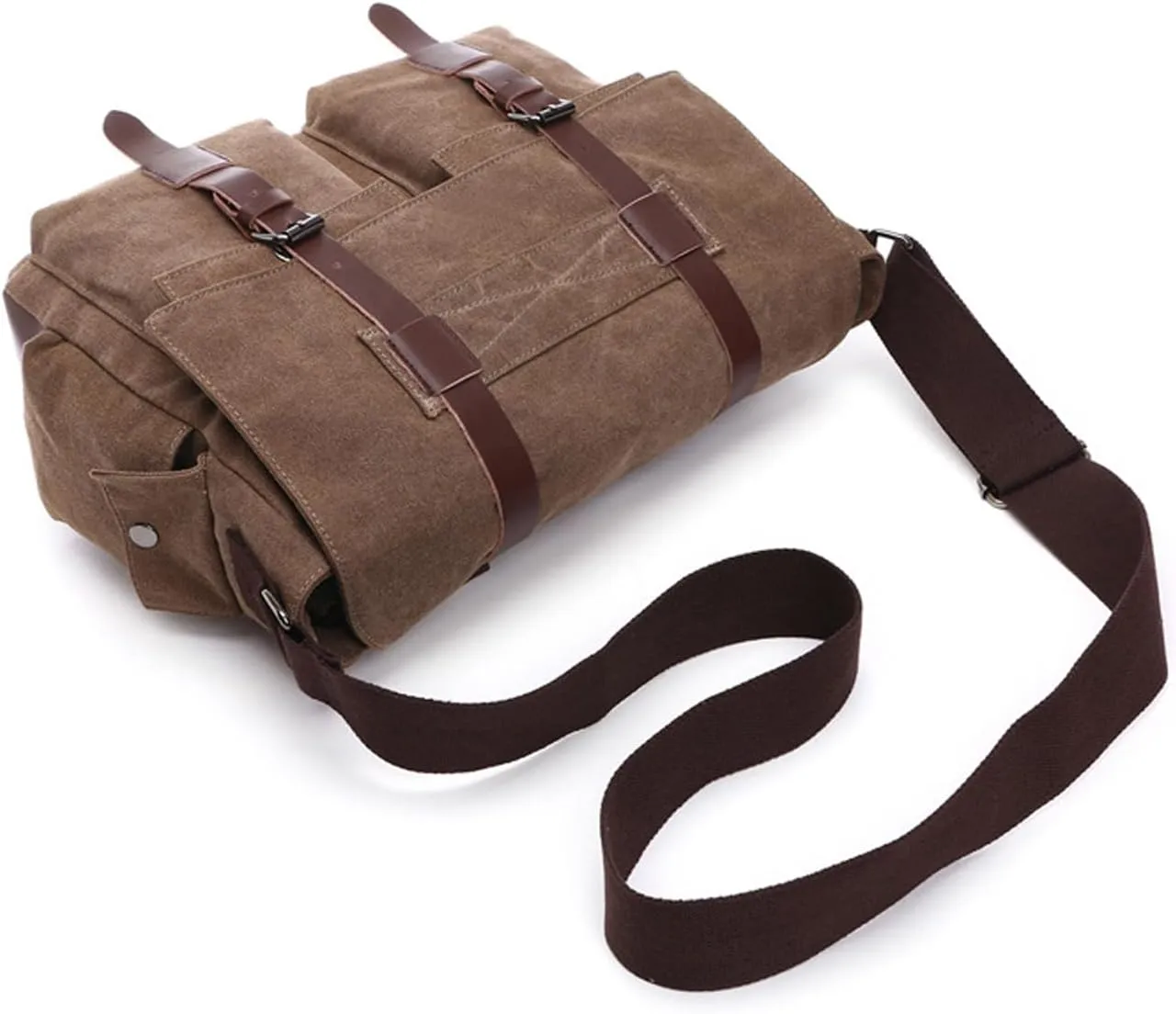 Vintage military canvas notebook computer bag Messenger bag medium canvas Messenger bag military satchel
