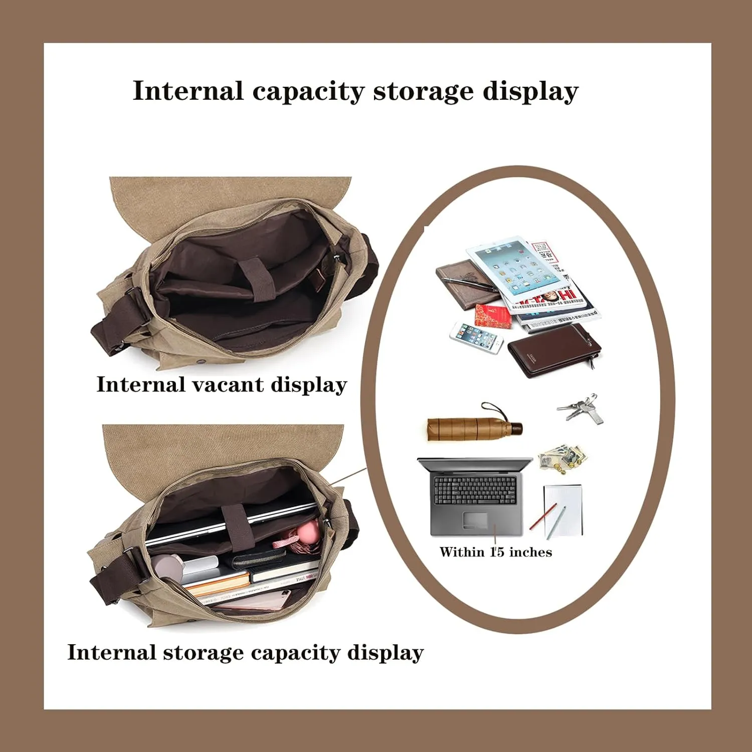 Vintage military canvas notebook computer bag Messenger bag medium canvas Messenger bag military satchel