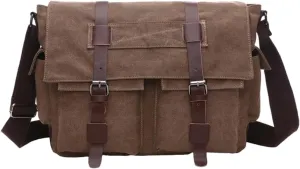 Vintage military canvas notebook computer bag Messenger bag medium canvas Messenger bag military satchel
