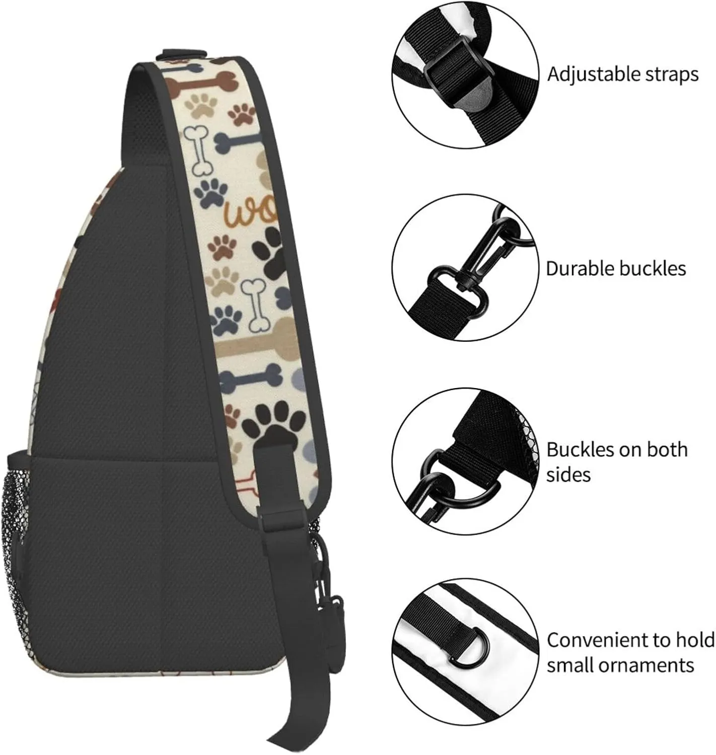 VOOHDDY Sling Bag For Women Men Travel Hiking Backpack Crossbody Shoulder Chest Bags Casual Daypack Sport