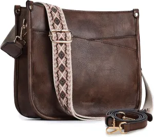 VX VONXURY Shoulder Bag for Women,Trendy Vegan Leather Crossbody Bag,Fashion Bucket Bag with 2PCS Adjustable Straps