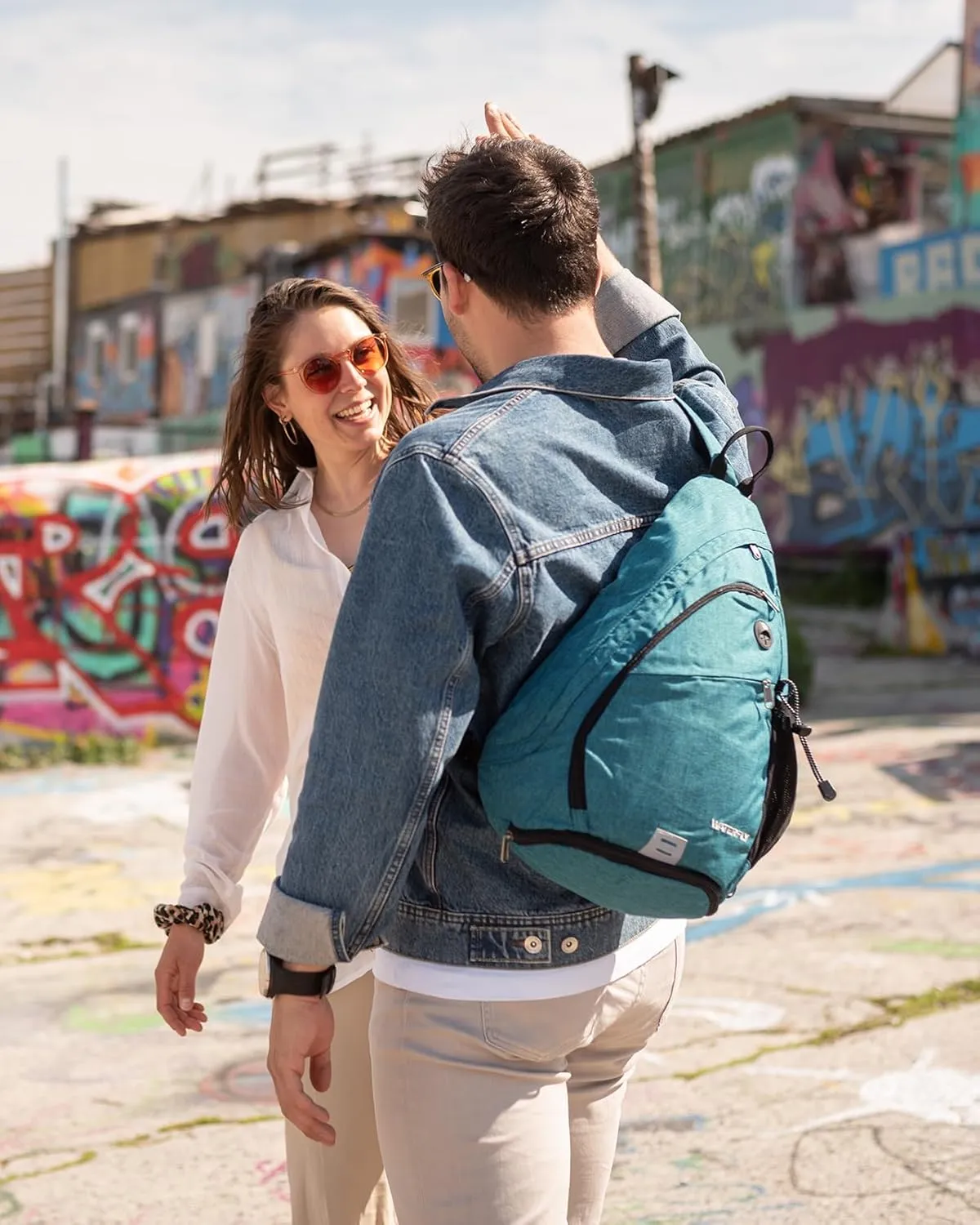 WATERFLY Sling Bag Crossbody Backpack: Over Shoulder Daypack Casual Cross Chest Side Pack
