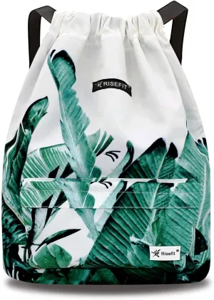 Waterproof Drawstring Bag, Gym Bag Sackpack Sports Beach Backpack for Men Women
