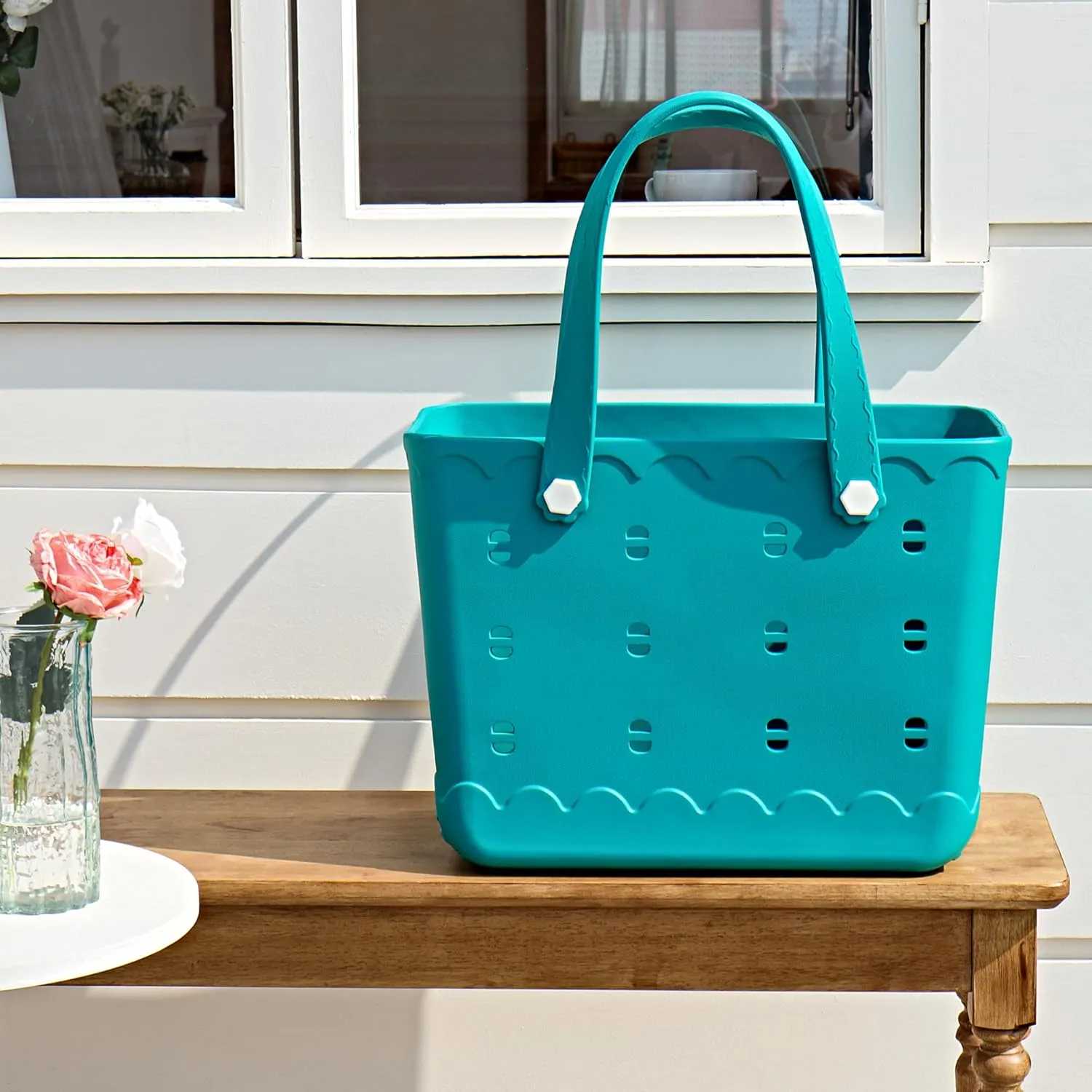 Waterproof Tote Bag for Beach, Pool, Boat.Lightweight Waterproof Washable Durable All Purpose Outdoor Tote Bag.