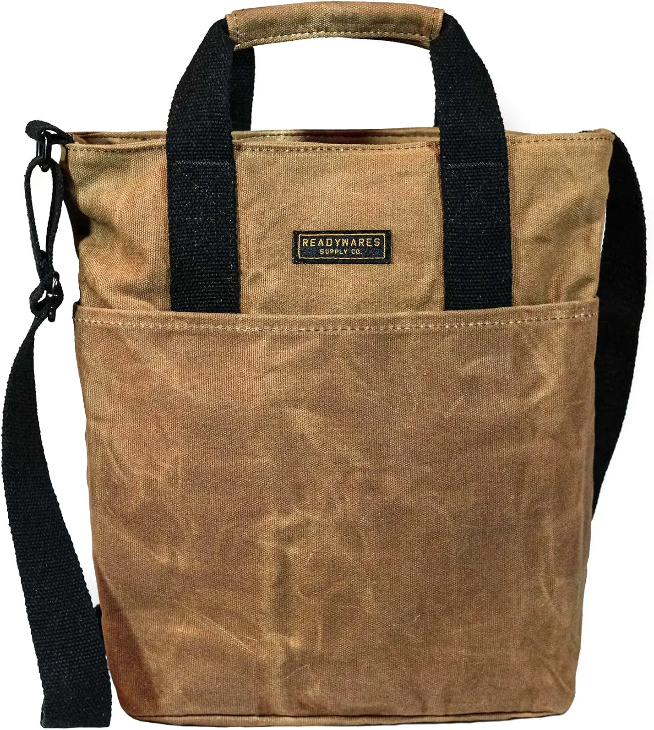 Waxed Canvas Crossbody Bag/Book Tote/Messenger/Canvas Travel Bag