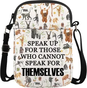 WCGXKO Primates Messenger Bag Monkeys Lover Gift Lesser Apes Merchandise Monkeys Lover Gift