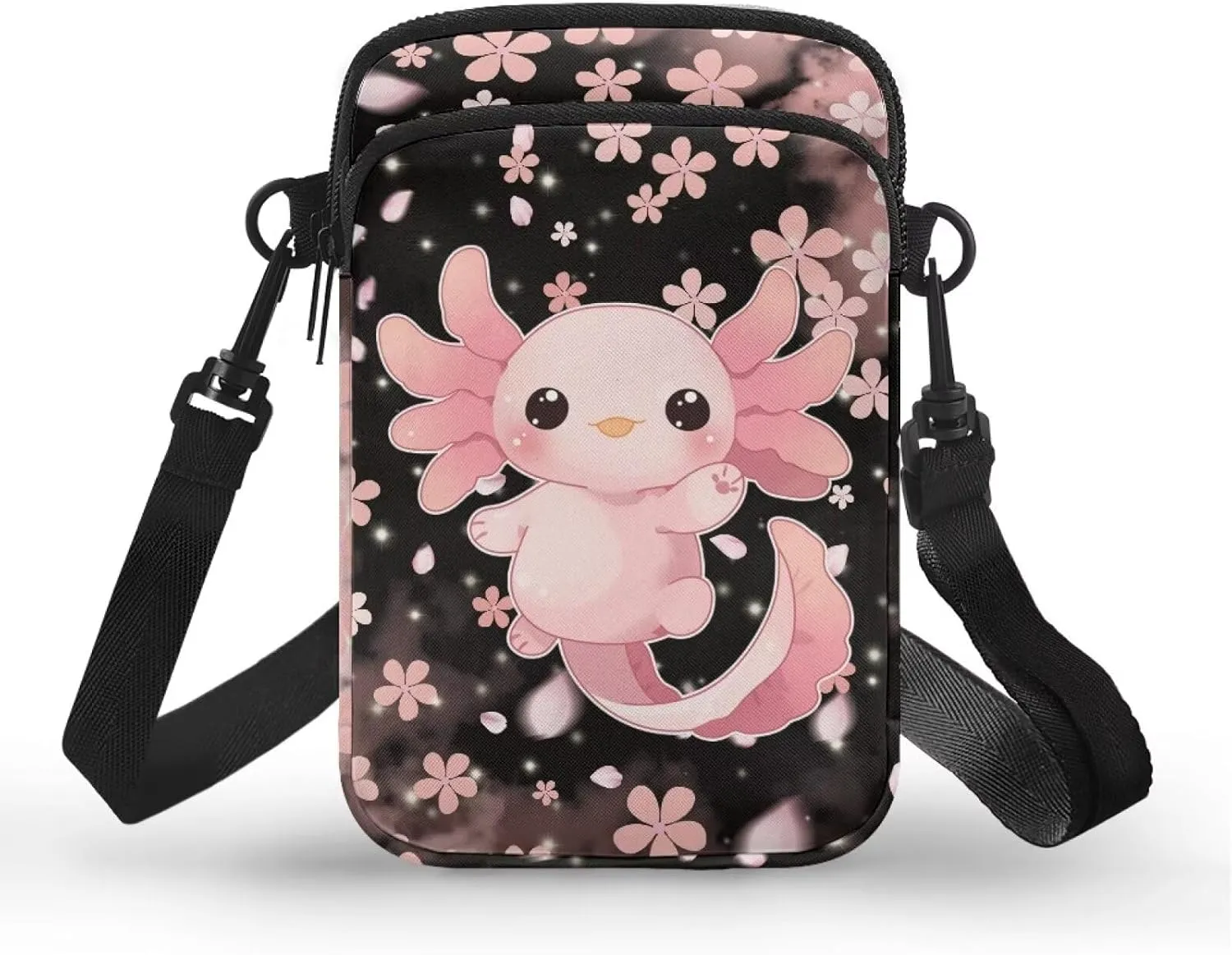 WELLFLYHOM Cell Phone Purse Women Crossbody Bag Canvas Messenger Pouch Travel Wallet