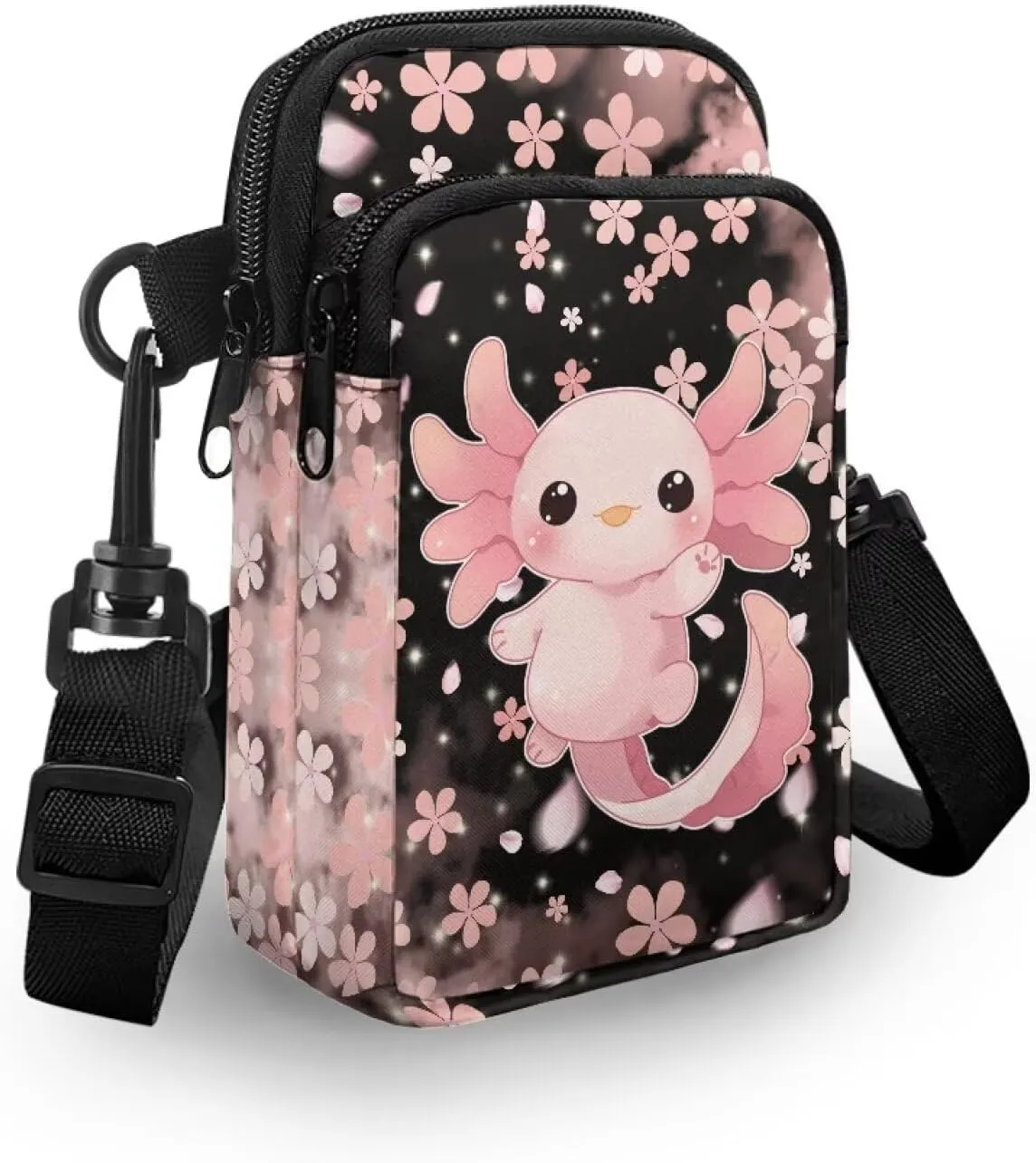 WELLFLYHOM Cell Phone Purse Women Crossbody Bag Canvas Messenger Pouch Travel Wallet