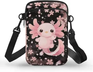 WELLFLYHOM Cell Phone Purse Women Crossbody Bag Canvas Messenger Pouch Travel Wallet