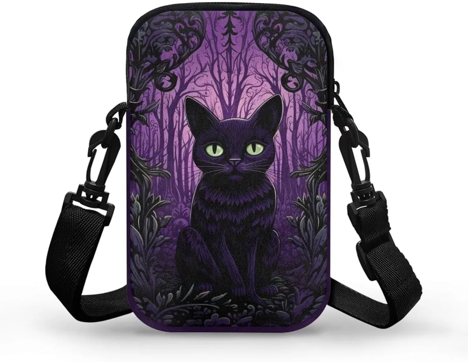 WELLFLYHOM Mini Crossbody Bag Phone Purses Wallet for Women Canvas Messenger Pouch