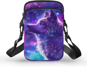 WELLFLYHOM Mini Crossbody Bag Phone Purses Wallet for Women Canvas Messenger Pouch