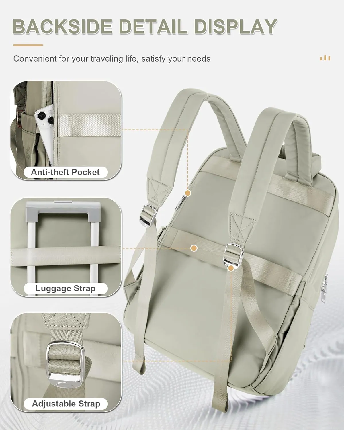 wepadre Small Travel Backpack Carry on Flight Approved Personal Item Travel Bag Carry on Backpack for Women Work Laptop Backpack for Traveling Carry on Luggage Mochila De Viaje
