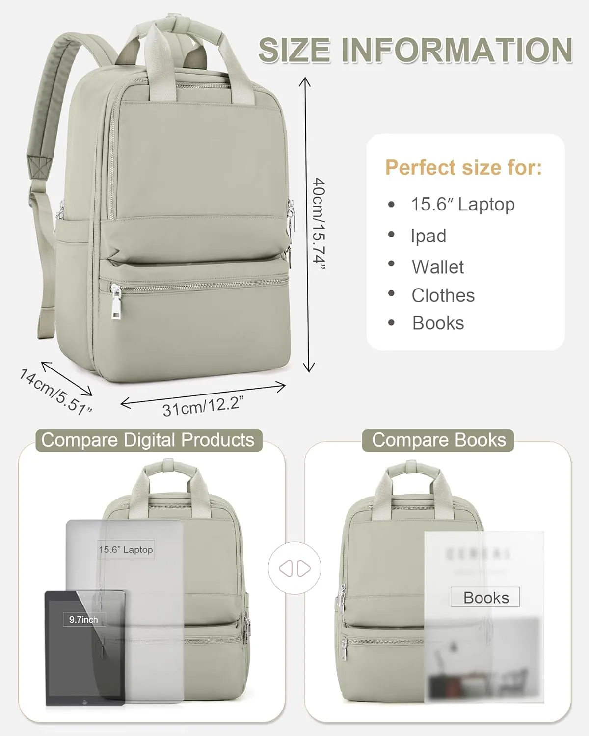 wepadre Small Travel Backpack Carry on Flight Approved Personal Item Travel Bag Carry on Backpack for Women Work Laptop Backpack for Traveling Carry on Luggage Mochila De Viaje