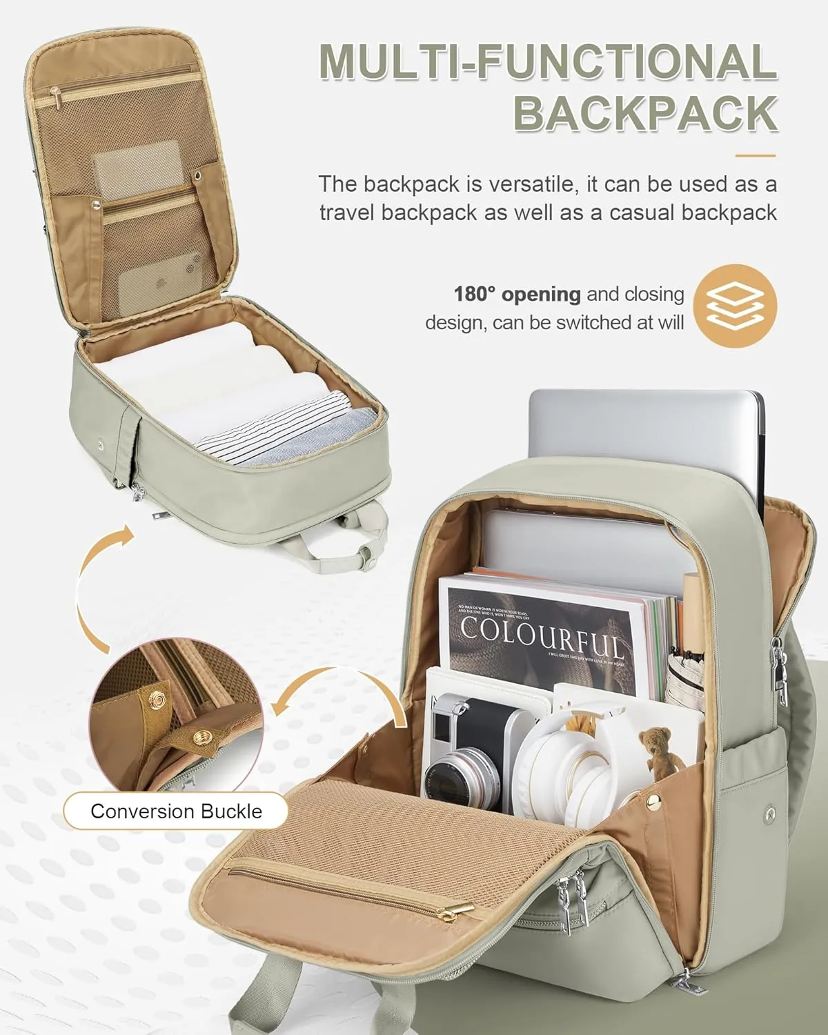 wepadre Small Travel Backpack Carry on Flight Approved Personal Item Travel Bag Carry on Backpack for Women Work Laptop Backpack for Traveling Carry on Luggage Mochila De Viaje