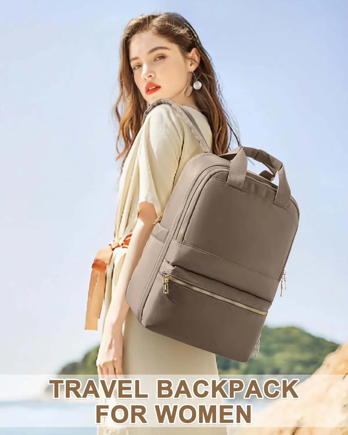 wepadre Small Travel Backpack Carry on Flight Approved Personal Item Travel Bag Carry on Backpack for Women Work Laptop Backpack for Traveling Personal Bags for Airplanes Mochila De Viaje