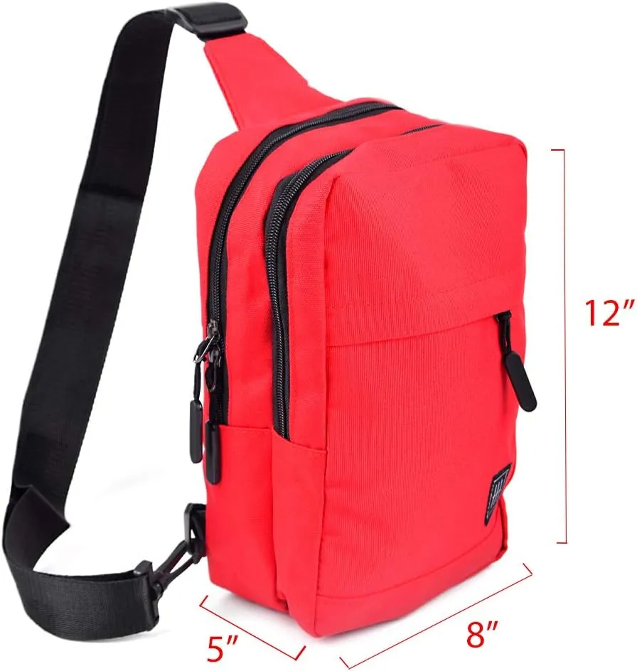WESTEND Crossbody Canvas Sling Bag Backpack with Reversible Strap