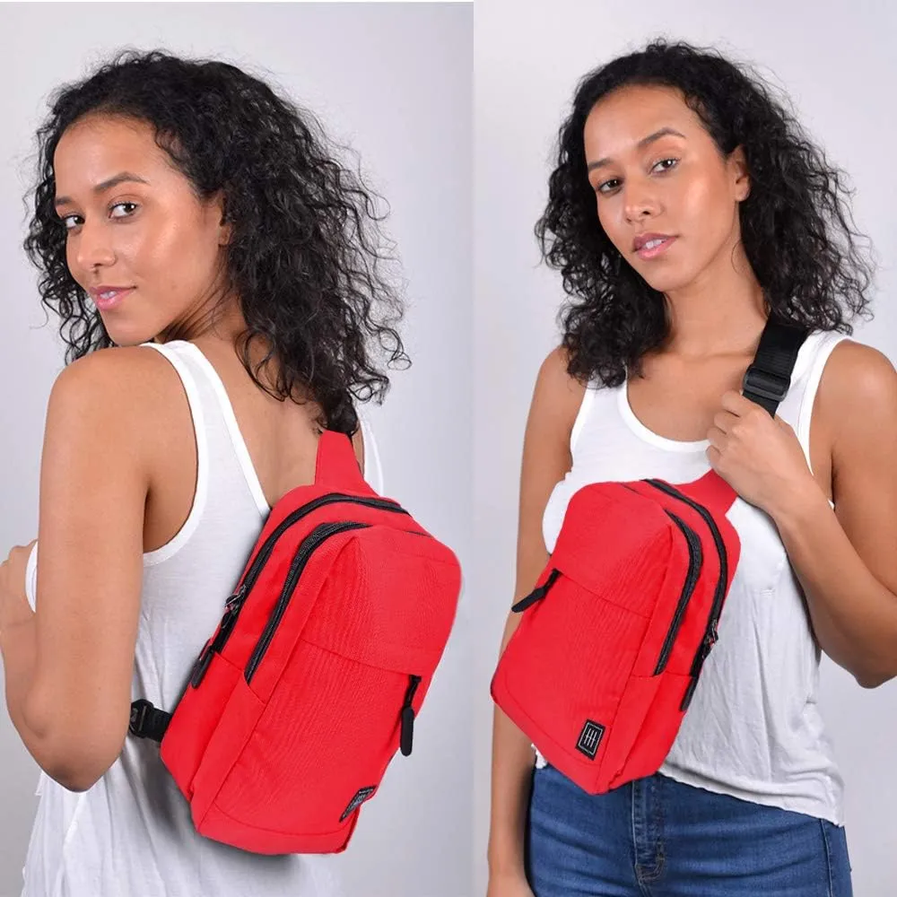 WESTEND Crossbody Canvas Sling Bag Backpack with Reversible Strap