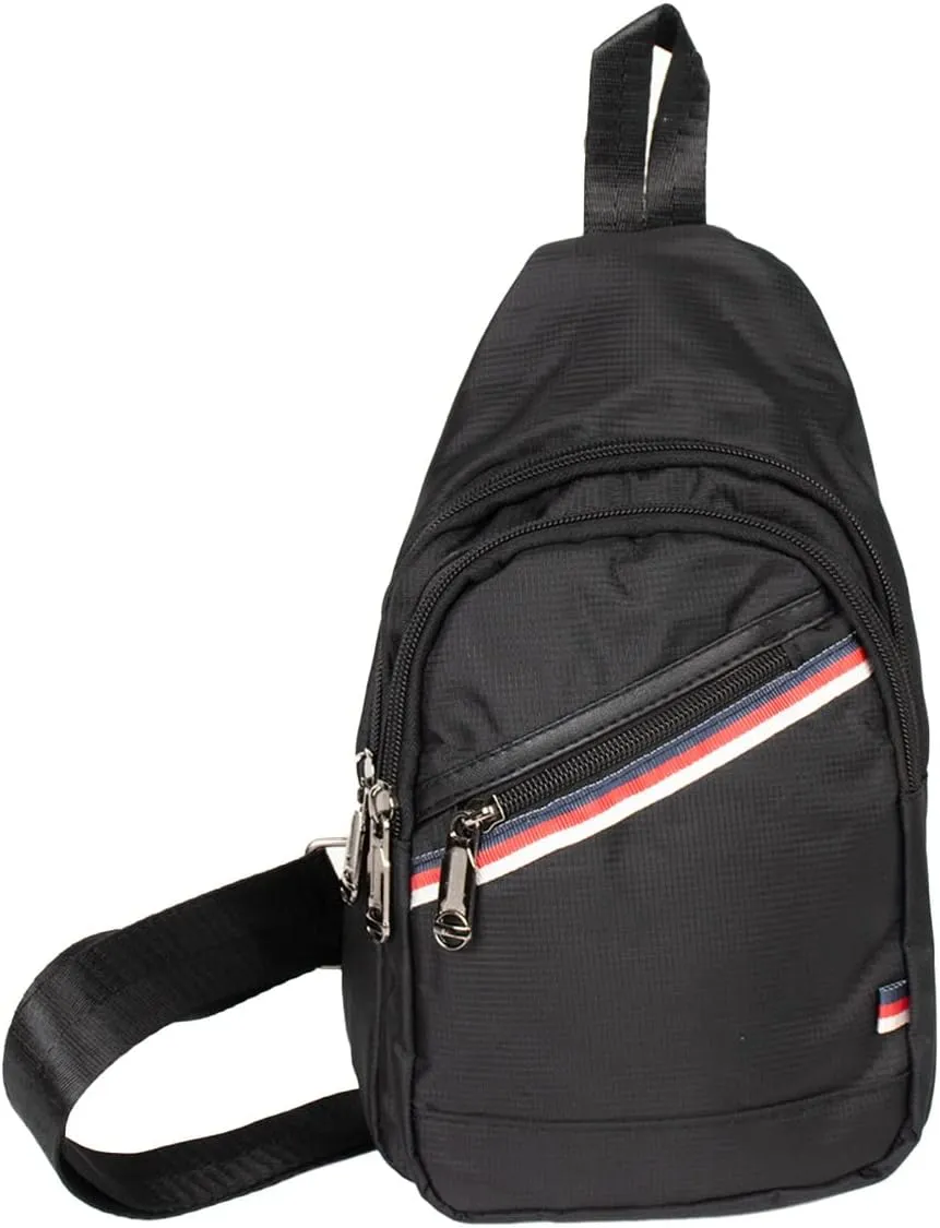 WESTEND Crossbody Canvas Sling Bag with Adjustable Strap-Travel Small Daypack