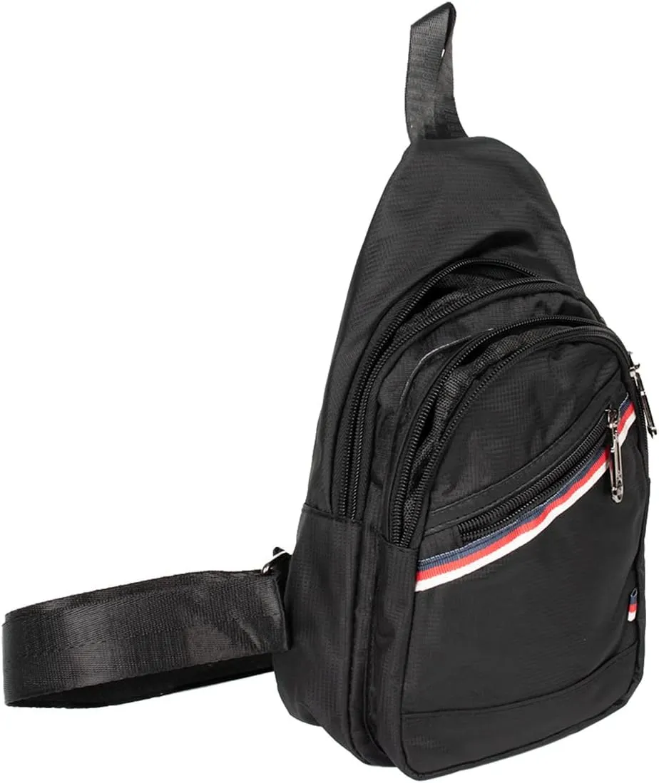 WESTEND Crossbody Canvas Sling Bag with Adjustable Strap-Travel Small Daypack