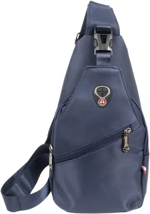 WESTEND Crossbody Sling Bag Backpack with Adjustable Strap for Men and Women, Navy