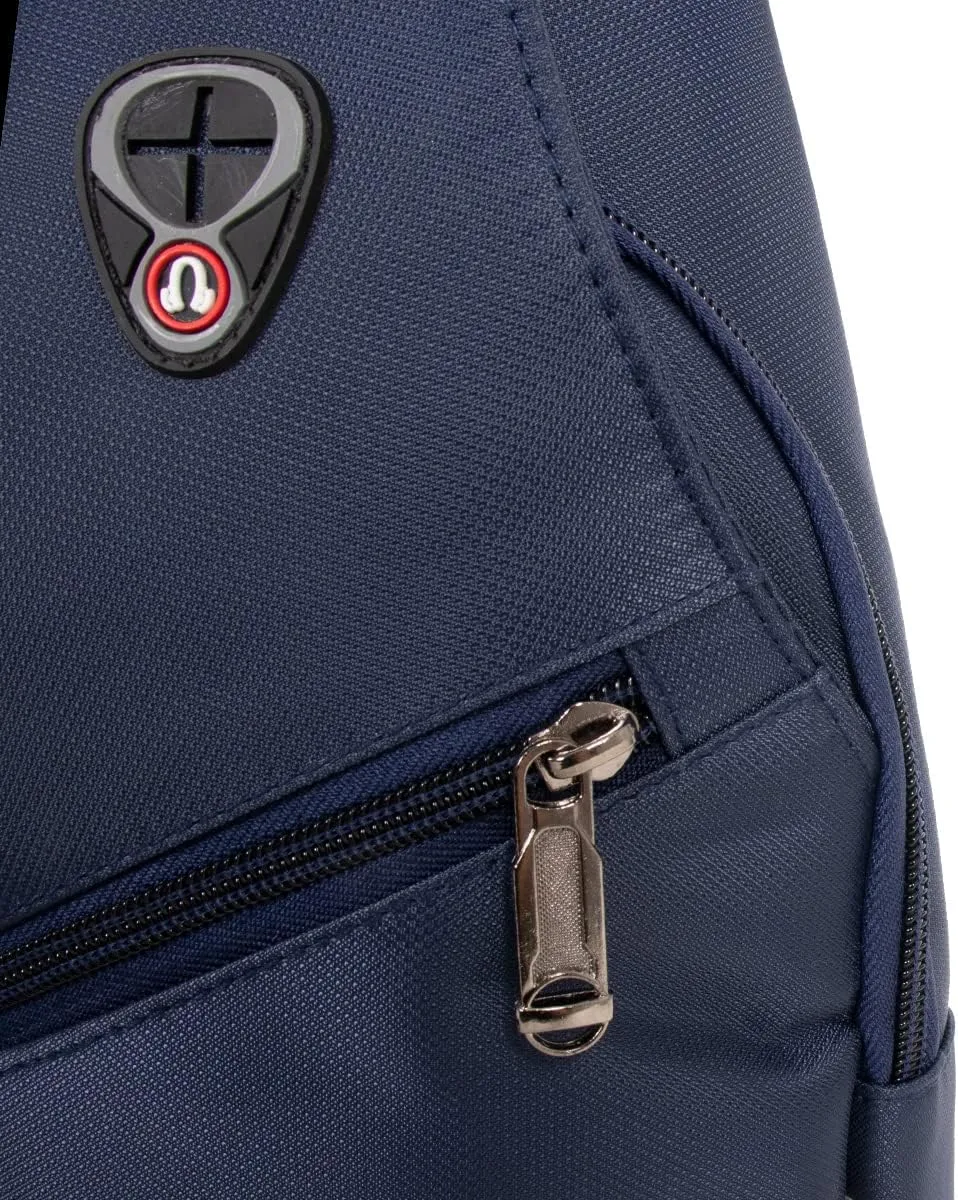 WESTEND Crossbody Sling Bag Backpack with Adjustable Strap for Men and Women, Navy