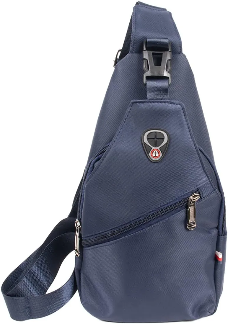 WESTEND Crossbody Sling Bag Backpack with Adjustable Strap for Men and Women, Navy